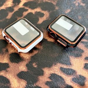 Black and White Smartwatch Cases- Set of 2 / 38MM